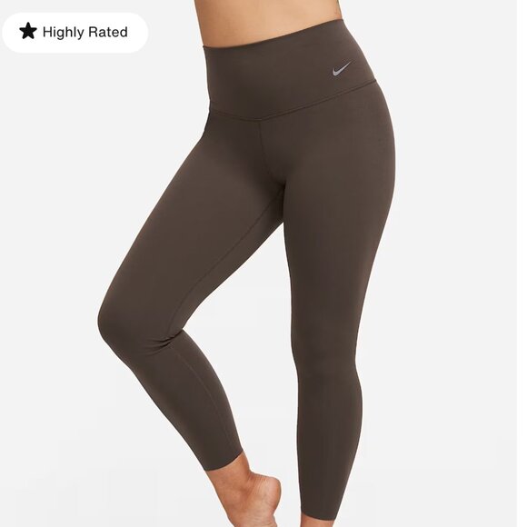 🤎✨ Nike Zenvy Women’s High-Waisted 7/8 Leggings – Brown (Size M, NWT) - Picture 1 of 4